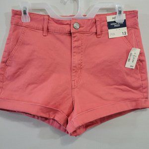 Aeropostale Pink High Waist Women's Shorts